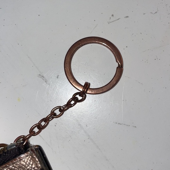 Coach Gold Key Chain/ Coin Wallet - Picture 5 of 7
